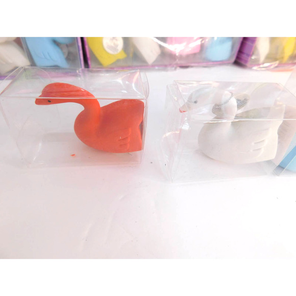 Swan Eraser & Pencil Sharpener Combo Multicolor Box of 24 GREAT FOR TEACHERS - Picture 7 of 10